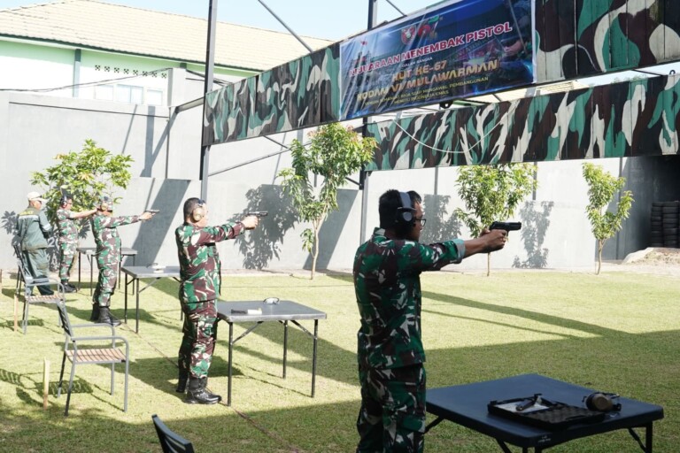 Pakor Kowad Juara Lomba Menembak Pistol Eksekutif Kodam VI/Mulawarman